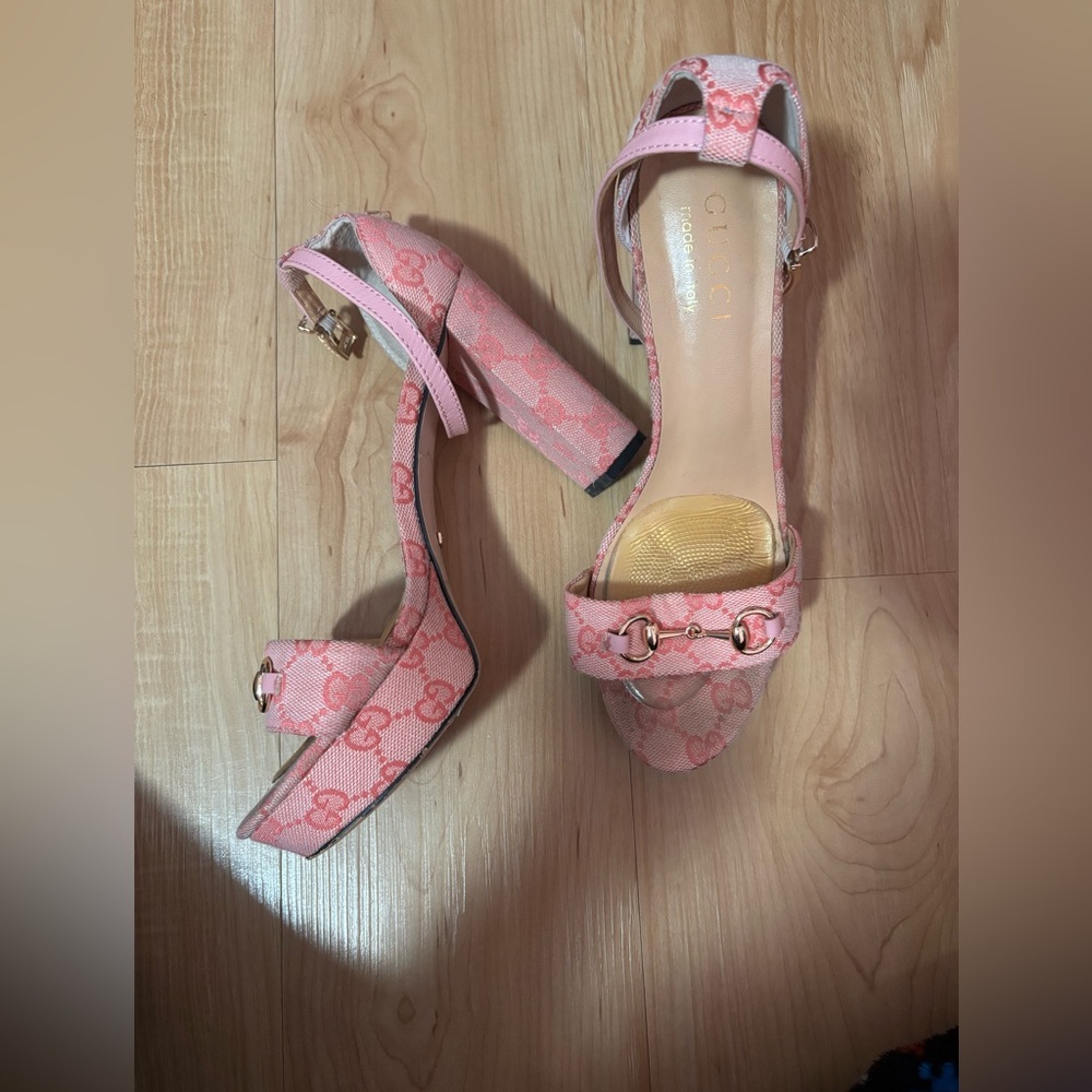 Pink Gucci Heels